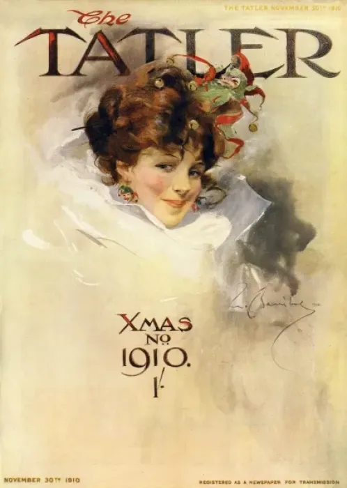 Framed Print : Tatler Christmas Number 1910 Framed Print : Tatler Christmas Number 1910