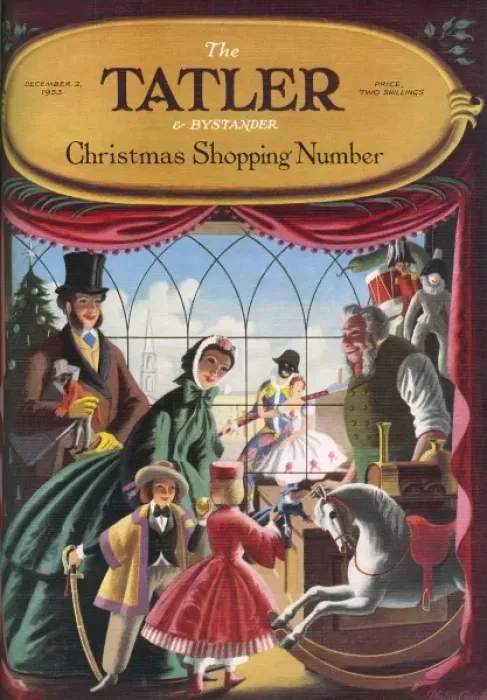 Framed Print : Tatler Christmas Shopping Number 1953 Framed Print : Tatler Christmas Shopping Number 1953