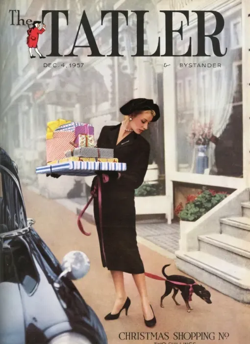 Framed Print : Tatler Christmas Shopping Number 1957 Framed Print : Tatler Christmas Shopping Number 1957