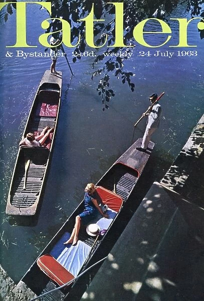 Tatler front cover, 1963 - Punting on the Cam
