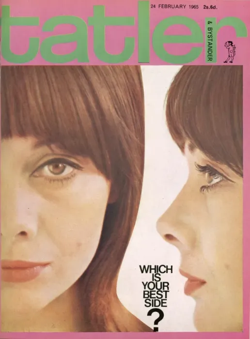 Framed Print : Tatler front cover Which is your best side? Framed Print : Tatler front cover Which is your best side?
