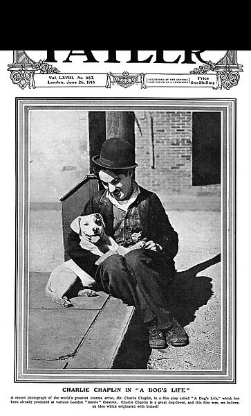 Tatler cover - Charlie Chaplin in A Dogs Life