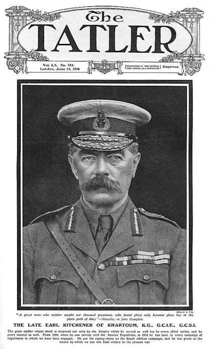 Framed Print : Tatler cover, Death of Lord Kitchener, WW1 Framed Print : Tatler cover, Death of Lord Kitchener, WW1