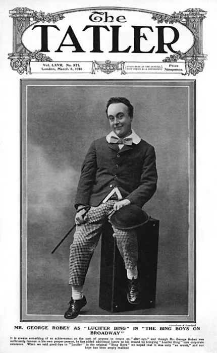 Framed Print : Tatler cover - George Robey Framed Print : Tatler cover - George Robey
