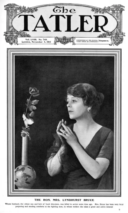 Framed Print : Tatler cover - The Hon. Mrs Lyndhurst Bruce (Camille Cliffor Framed Print : Tatler cover - The Hon. Mrs Lyndhurst Bruce (Camille Cliffor