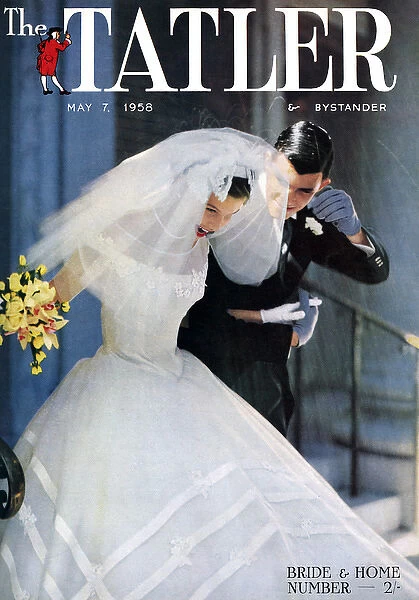 Tatler front cover, Just Married 1958