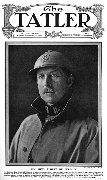 Framed Print : Tatler cover - King Albert of Belgium Framed Print : Tatler cover - King Albert of Belgium