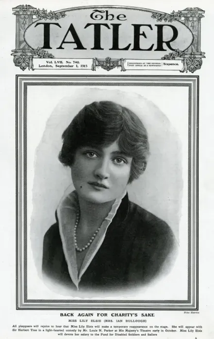 Framed Print : Tatler cover - Lily Elsie Framed Print : Tatler cover - Lily Elsie