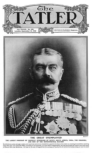 Tatler cover - Lord Kitchener unemployed in 1910