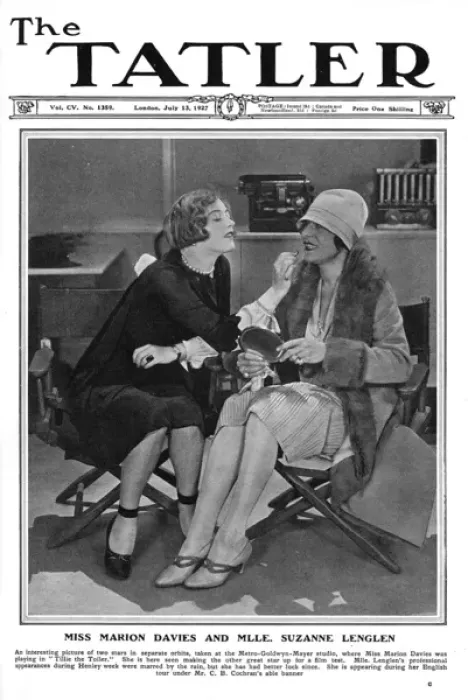 Framed Print : Tatler cover - Marion Davies & Suzanne Lenglen Framed Print : Tatler cover - Marion Davies & Suzanne Lenglen