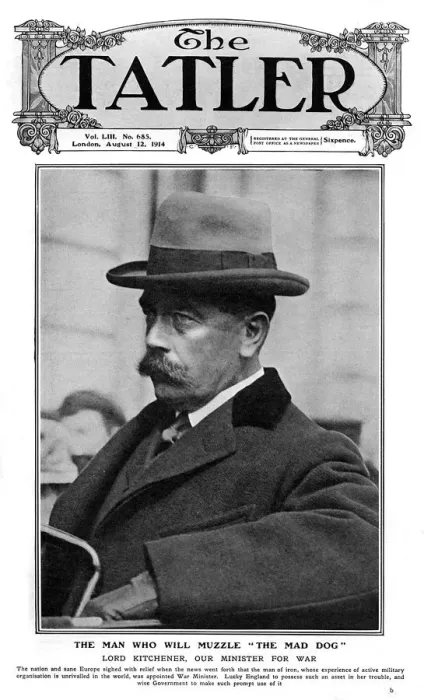 Framed Print : Tatler front cover, outbreak of WW1, Lord Kitchener Framed Print : Tatler front cover, outbreak of WW1, Lord Kitchener
