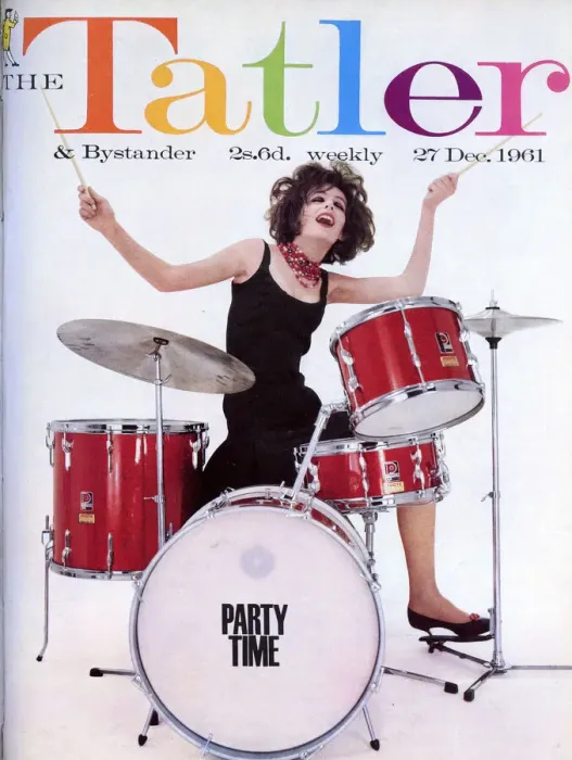 Framed Print : Tatler cover Party Time 1961 Framed Print : Tatler cover Party Time 1961