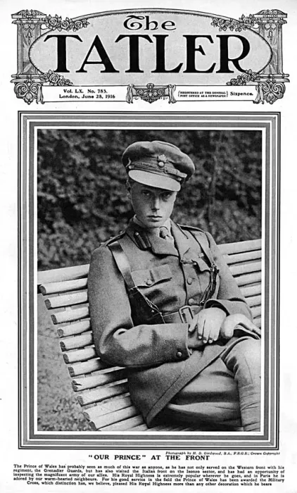 Framed Print : Tatler cover - Prince of Wales, 1916 Framed Print : Tatler cover - Prince of Wales, 1916