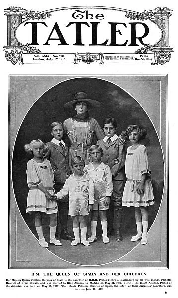 Tatler cover - Queen Ena of Spain and her children
