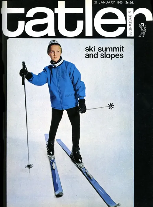 Framed Print : Tatler front cover - ski issue - 1965 Framed Print : Tatler front cover - ski issue - 1965