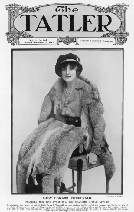 Framed Print : Tatler front-cover: Lady Edward Fitzgerald Framed Print : Tatler front-cover: Lady Edward Fitzgerald