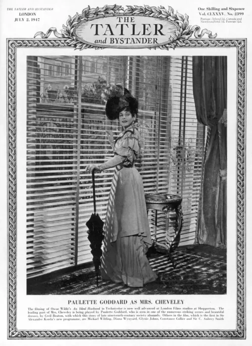 Framed Print : Tatler front-cover: Paulette Goddard Framed Print : Tatler front-cover: Paulette Goddard