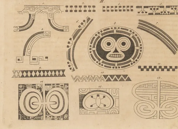 Framed Print : Tattoo patterns of Nuku Hiva, Marquesas Islands Framed Print : Tattoo patterns of Nuku Hiva, Marquesas Islands