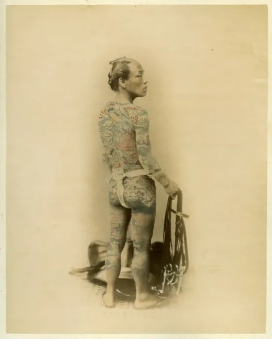 Framed Print : Tattooed man Framed Print : Tattooed man