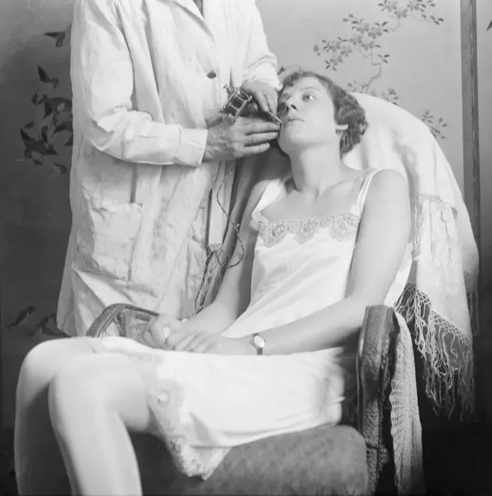 Framed Print : Tattooing the Lips Framed Print : Tattooing the Lips