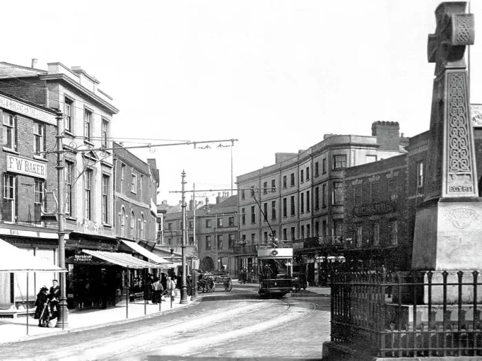 Framed Print : Taunton Fore Street early 1900s Framed Print : Taunton Fore Street early 1900s