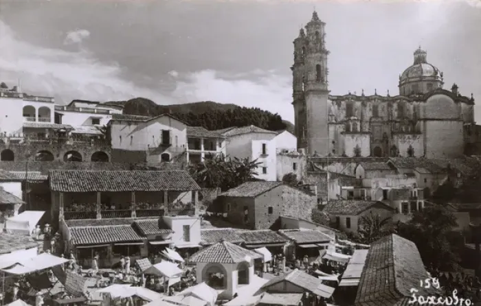Framed Print : Taxco, Mexico - panoramic view over the town rooftops Framed Print : Taxco, Mexico - panoramic view over the town rooftops