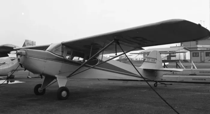 Framed Print : Taylorcraft 19 CF-HIR Framed Print : Taylorcraft 19 CF-HIR