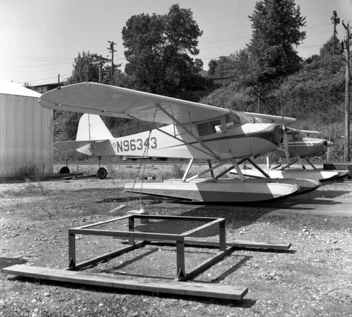 Framed Print : Taylorcraft B floatplane N96343 Framed Print : Taylorcraft B floatplane N96343
