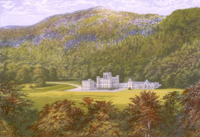 Framed Print : Taymouth Castle 1879 Framed Print : Taymouth Castle 1879