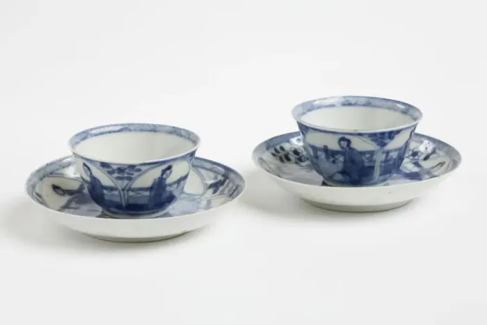 Framed Print : Tea bowls and saucers Framed Print : Tea bowls and saucers