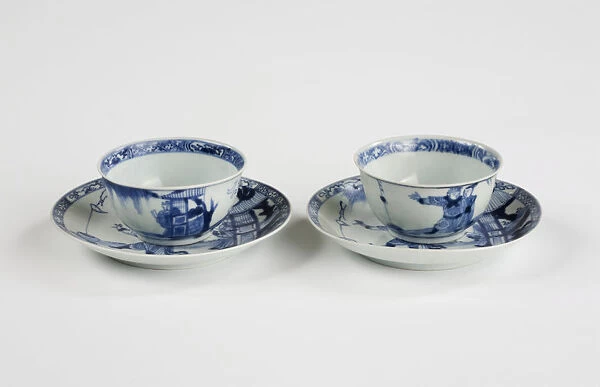 Tea bowls and saucers