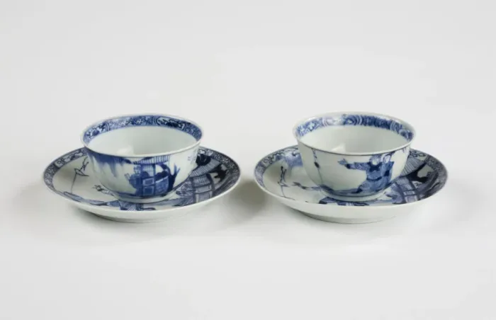 Framed Print : Tea bowls and saucers Framed Print : Tea bowls and saucers