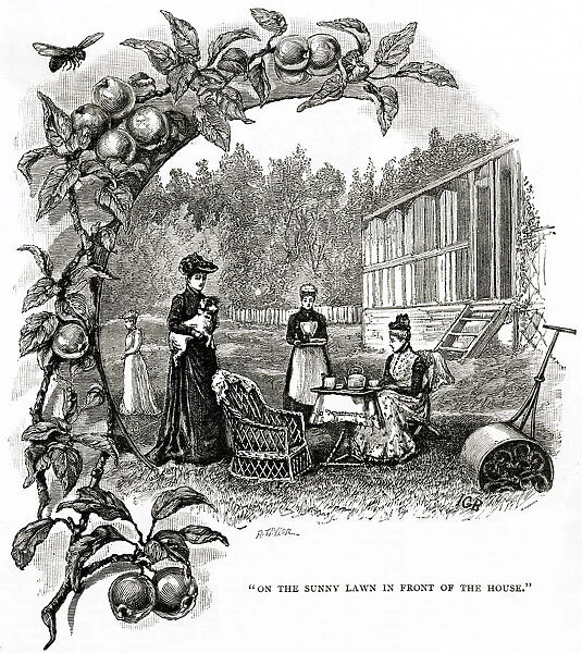 TEA IN THE GARDEN 1890