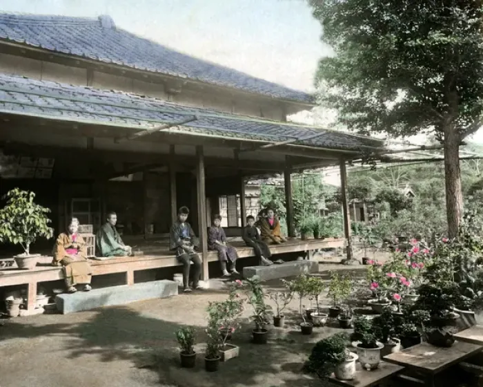 Framed Print : Tea House Garden, Tokyo, Japan Framed Print : Tea House Garden, Tokyo, Japan