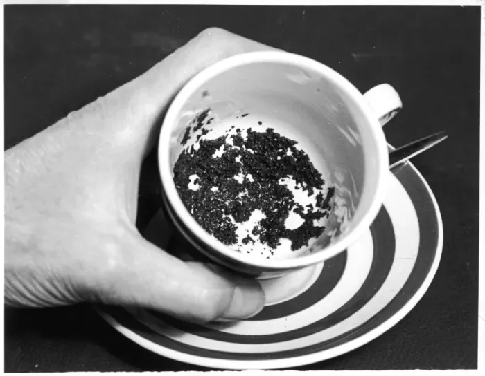 Framed Print : Tea Leaves in a Teacup Framed Print : Tea Leaves in a Teacup
