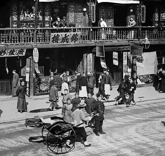 Framed Print : Tea Merchant in China early 1900s Framed Print : Tea Merchant in China early 1900s