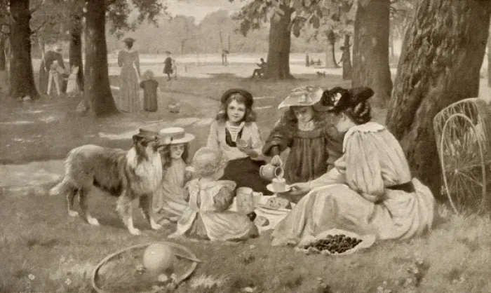 Framed Print : Tea in the Park Framed Print : Tea in the Park