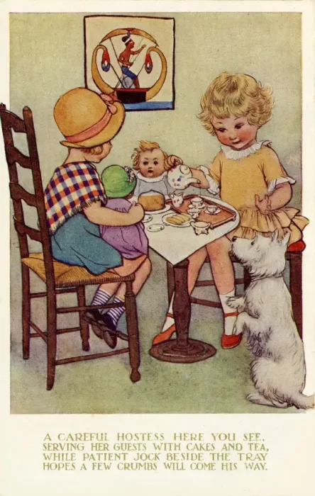 Framed Print : The tea party by Susan Beatrice Pearse Framed Print : The tea party by Susan Beatrice Pearse