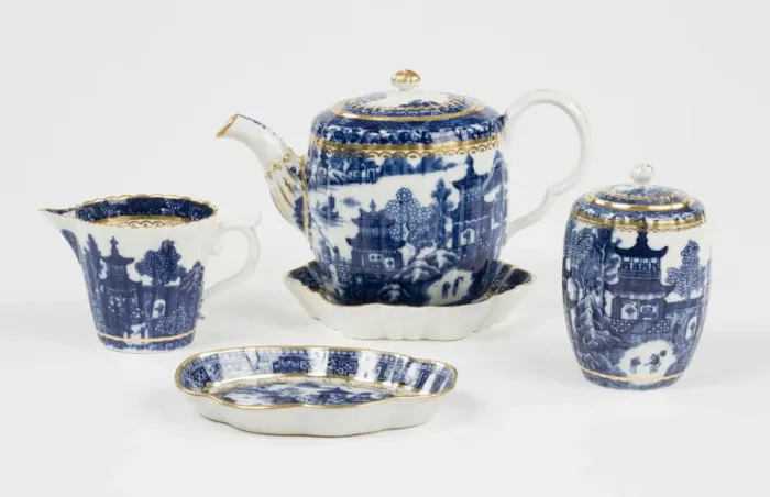 Framed Print : Tea set, group shot Framed Print : Tea set, group shot