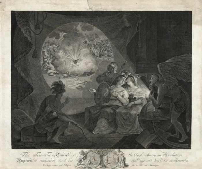 Framed Print : The tea-tax-tempest, or the Anglo-American revolution Framed Print : The tea-tax-tempest, or the Anglo-American revolution