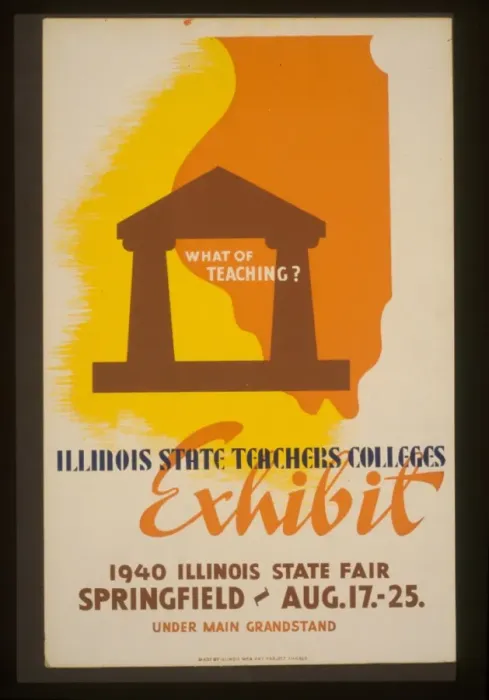 Framed Print : What of teaching? Illinois state teachers colleges exhibit Framed Print : What of teaching? Illinois state teachers colleges exhibit