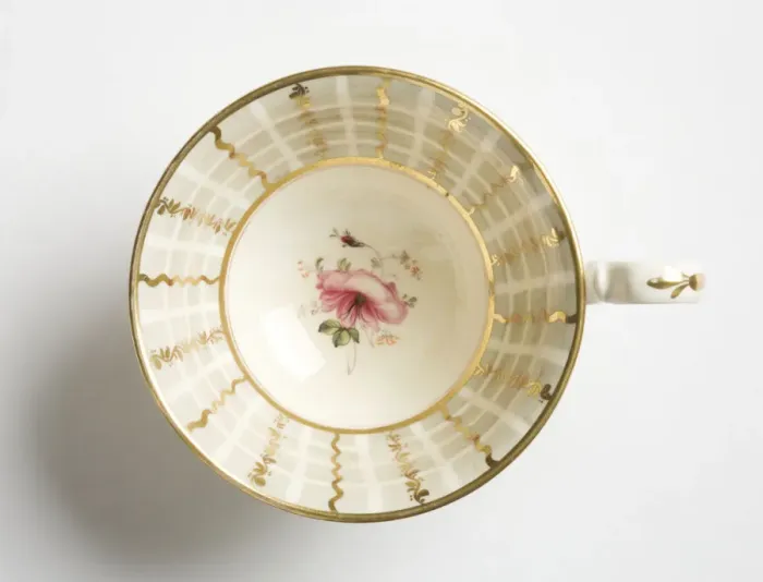 Framed Print : Teacup. Glazed porcelain tea cup from a tea service Framed Print : Teacup. Glazed porcelain tea cup from a tea service