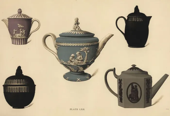 Framed Print : Teapots, cream jugs and sucrier Framed Print : Teapots, cream jugs and sucrier