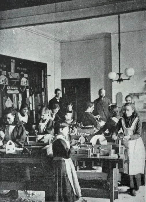 Framed Print : Technical School, Royal Normal College for the Blind, Norwoo Framed Print : Technical School, Royal Normal College for the Blind, Norwoo