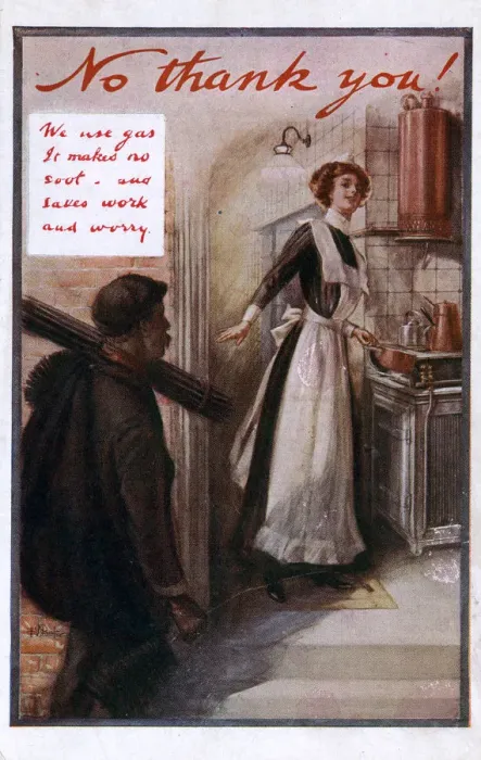 Framed Print : Technological advances of Home Heating - from coal to gas Framed Print : Technological advances of Home Heating - from coal to gas