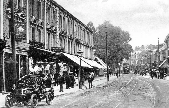 Framed Print : Teddington Broad Street early 1900s Framed Print : Teddington Broad Street early 1900s