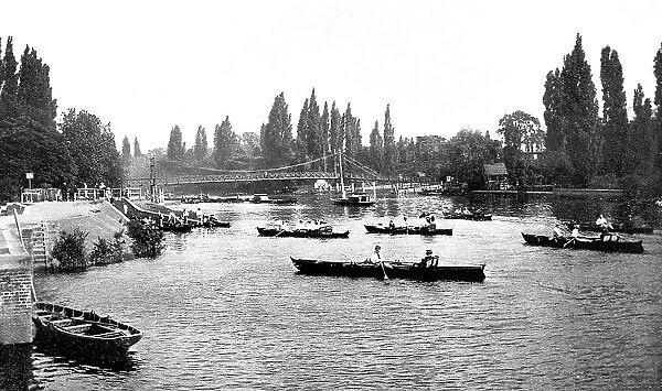Teddington Lock River Thames early 1900s