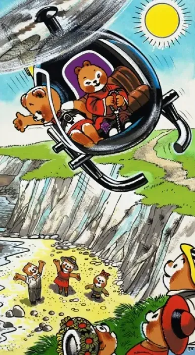Framed Print : Teddy Bears in Helicopter Framed Print : Teddy Bears in Helicopter