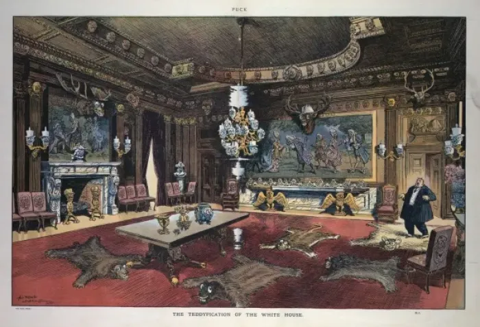 Framed Print : The Teddyfication of the White House Framed Print : The Teddyfication of the White House
