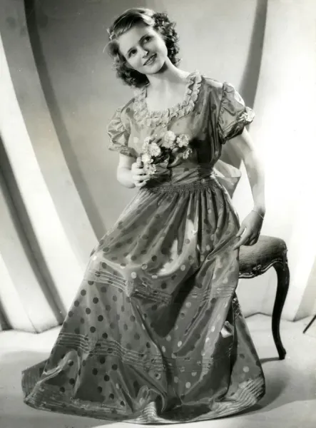 Victorian Fantasy Evening Gown Print, 1930s. Art Prints, Posters & Puzzles  from Mary Evans